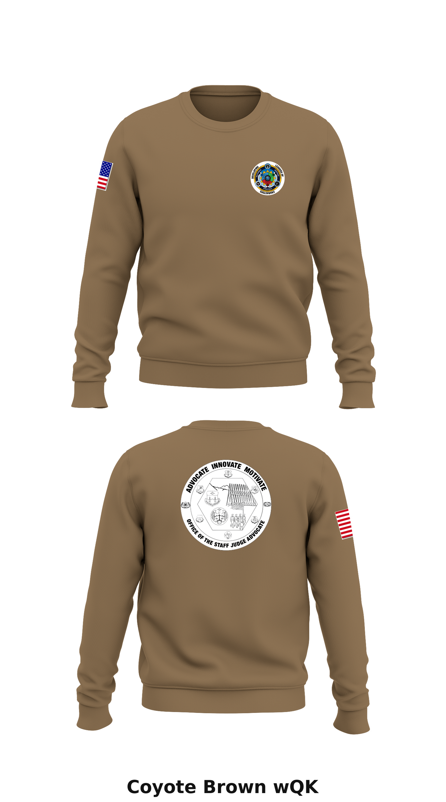 United States Air Force Academy Legal Office Store 1 Core Men's Crewneck Performance Sweatshirt - wQK