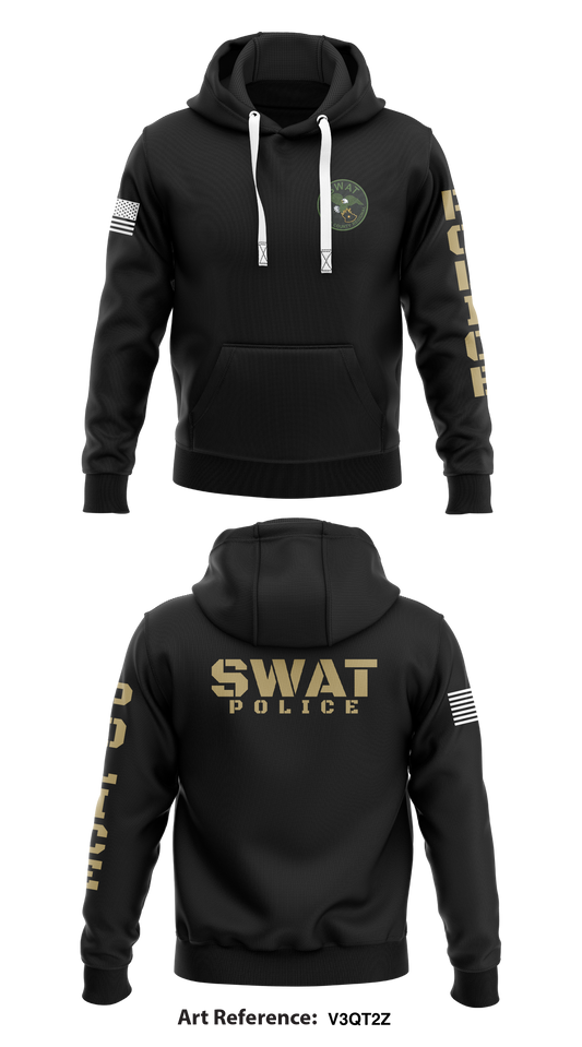 Atlantic County SWAT Store 1  Core Men's Hooded Performance Sweatshirt - V3QT2z