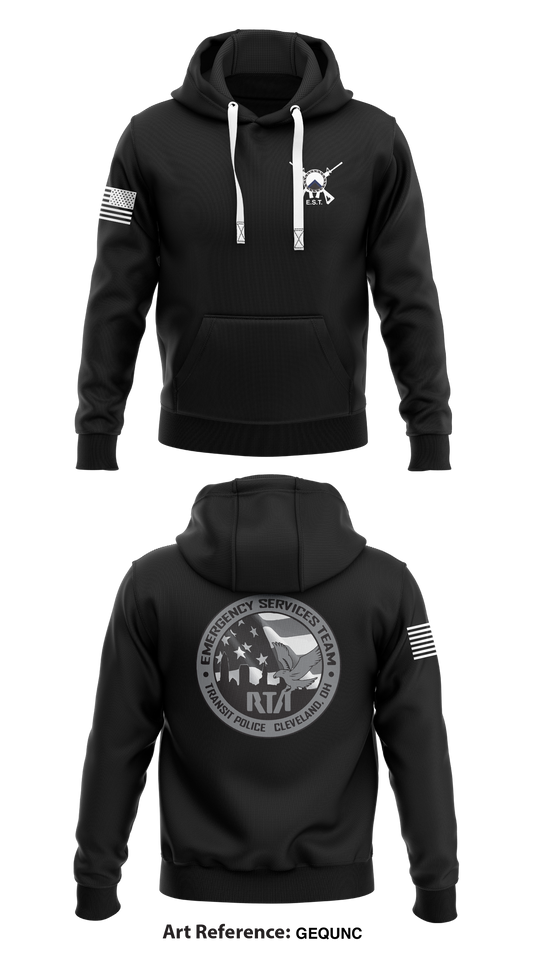 GCRTA Emergency Service Team (EST) Store 1  Core Men's Hooded Performance Sweatshirt - GEQUNc