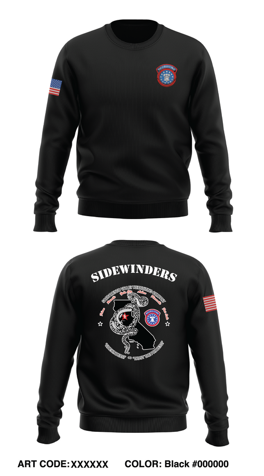 SAC VALLEY ARMY RCTG CO Store 1 Core Men's Crewneck Performance Sweatshirt - EYcAtY