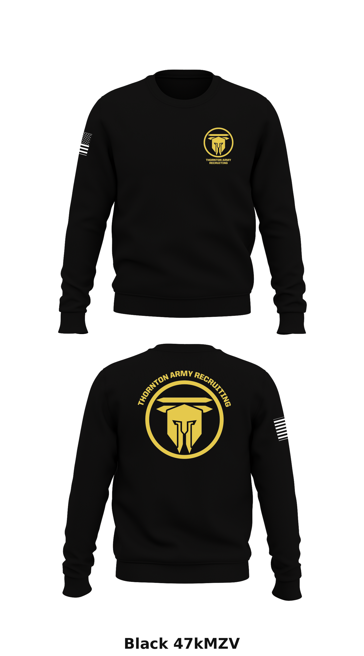 Thornton Army Recruiting  Store 1 Core Men's Crewneck Performance Sweatshirt - 47kMZV