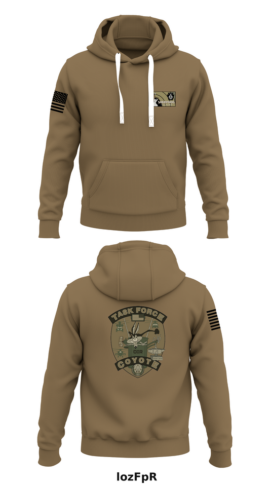 Task Force Coyote Store 1  Core Men's Hooded Performance Sweatshirt - lozFpR