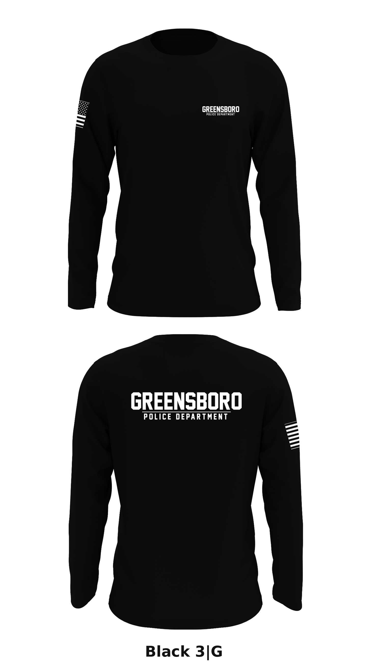 GREENSBORO PD Store 1 Core Men's LS Performance Tee - 3|G