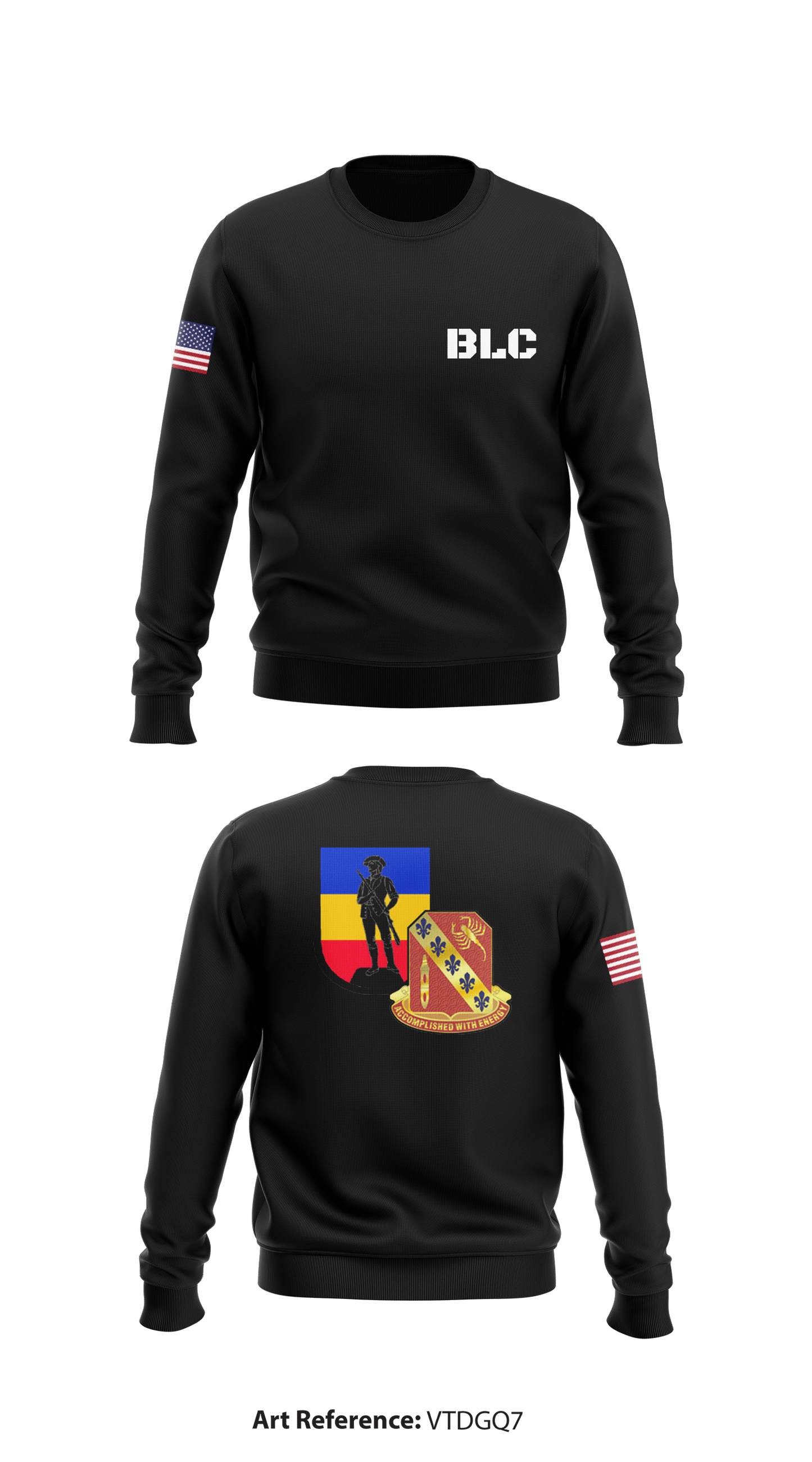 168th RTI Regiment (BLC) Store 1 Core Men's Crewneck Performance Sweatshirt - VtdGQ7