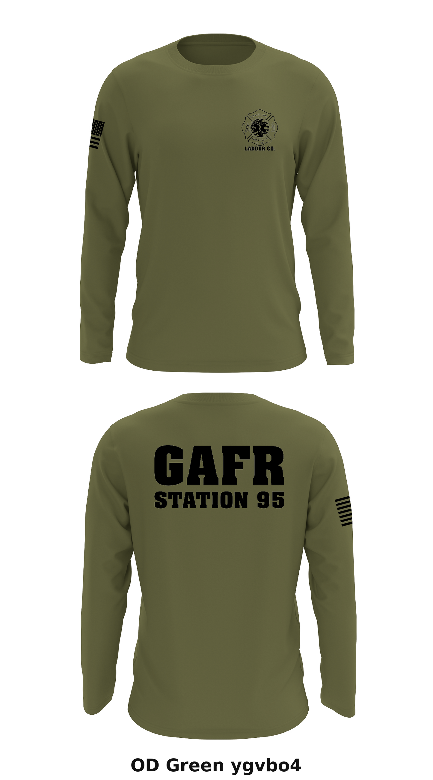 GAFR Station 95 Store 1 Core Men's LS Performance Tee - ygvbo4