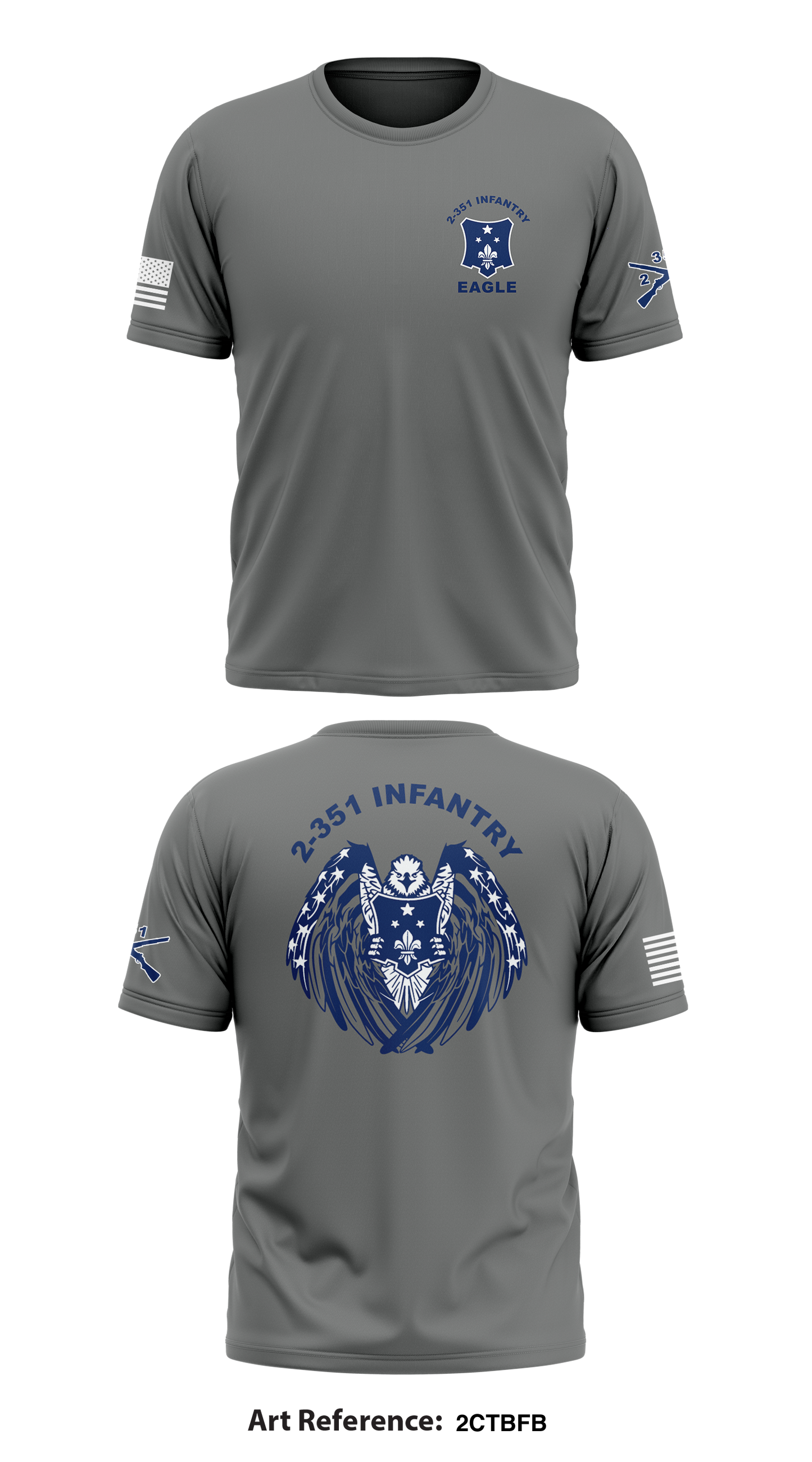 2-351 Infantry Store 1 Core Men's SS Performance Tee - 2cTbFb
