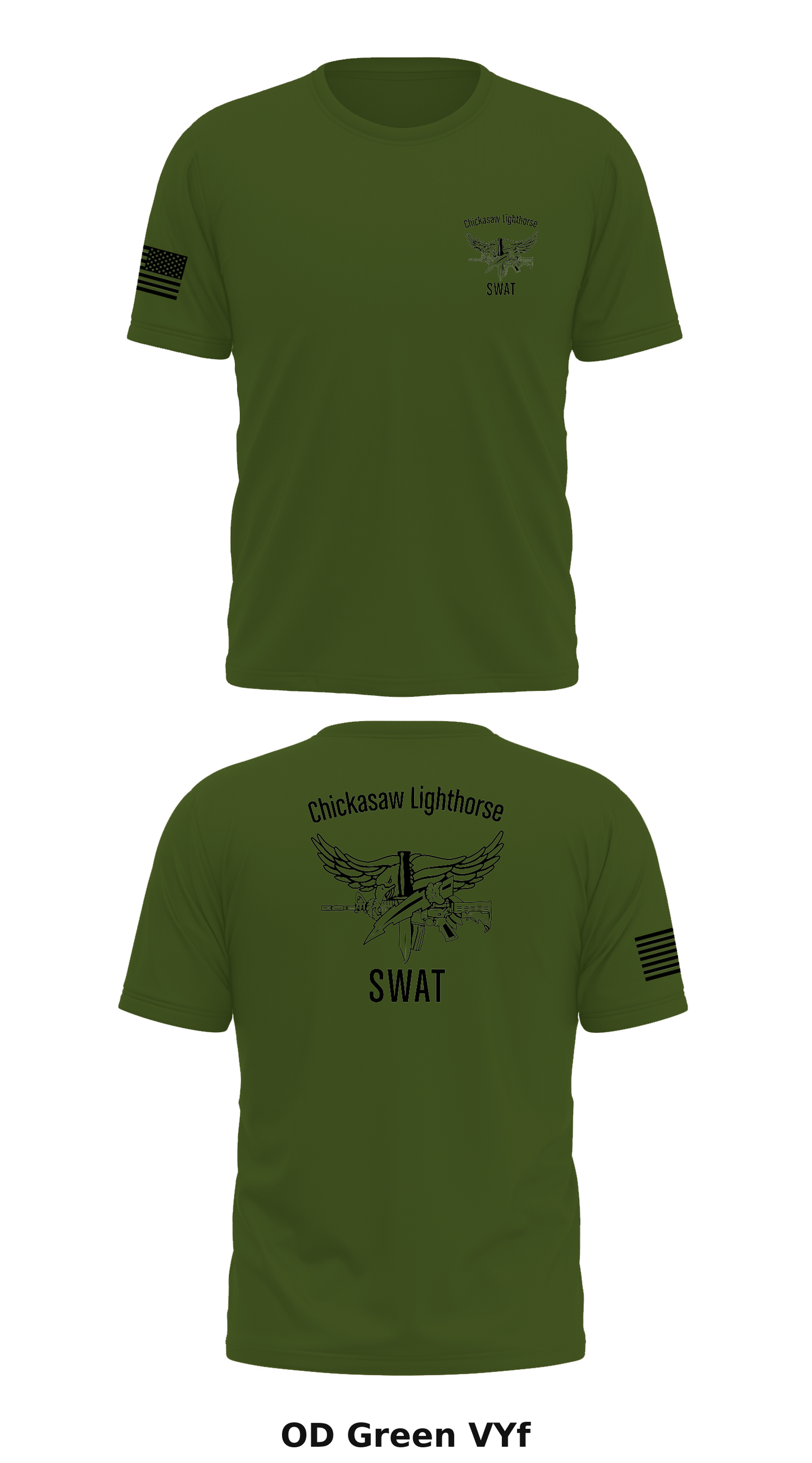 Chickasaw Lighthorse SWAT Store 1 Core Men's SS Performance Tee - VYf
