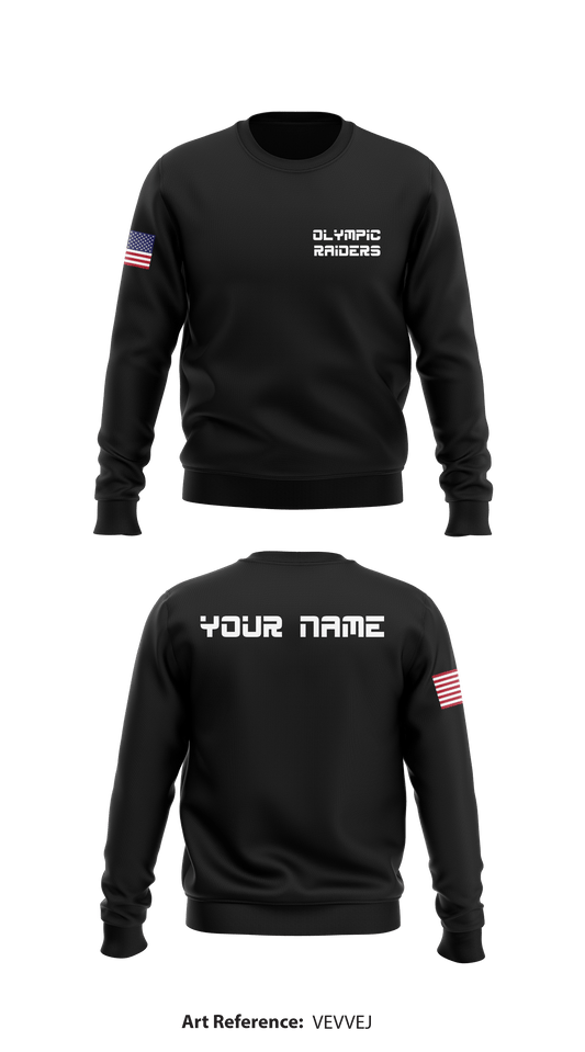 Olympic Raiders Store 1 Core Men's Crewneck Performance Sweatshirt - eGrfak