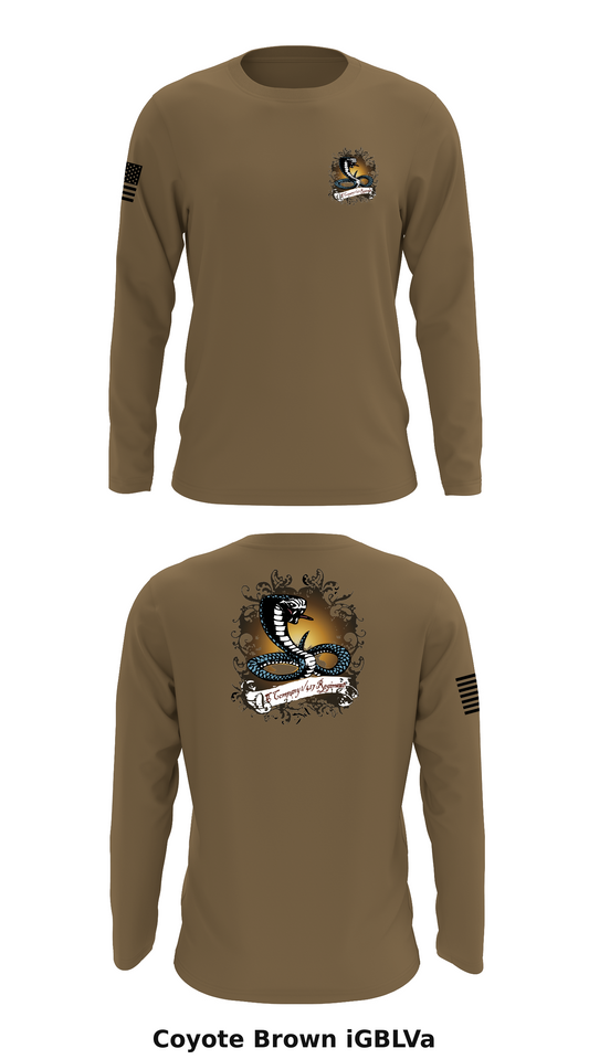 C Co 1 417TH INF REG Store 1 Core Men's LS Performance Tee - iGBLVa