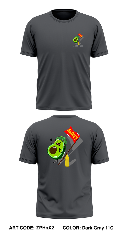 A Btry 1-82fa Store 1 Core Men's SS Performance Tee - ZPHnX2