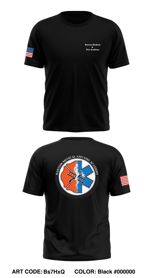 Bartow Medical and Fire Academy Store 1 Core Men's SS Performance Tee - Bs7HxQ