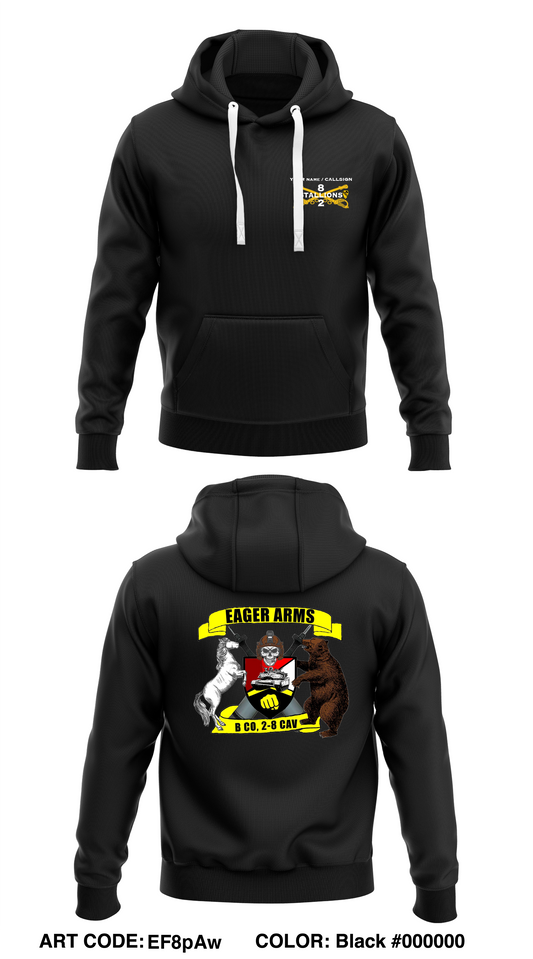 B CO 2-8CAV 1ABCT Store 1  Core Men's Hooded Performance Sweatshirt - EF8pAw