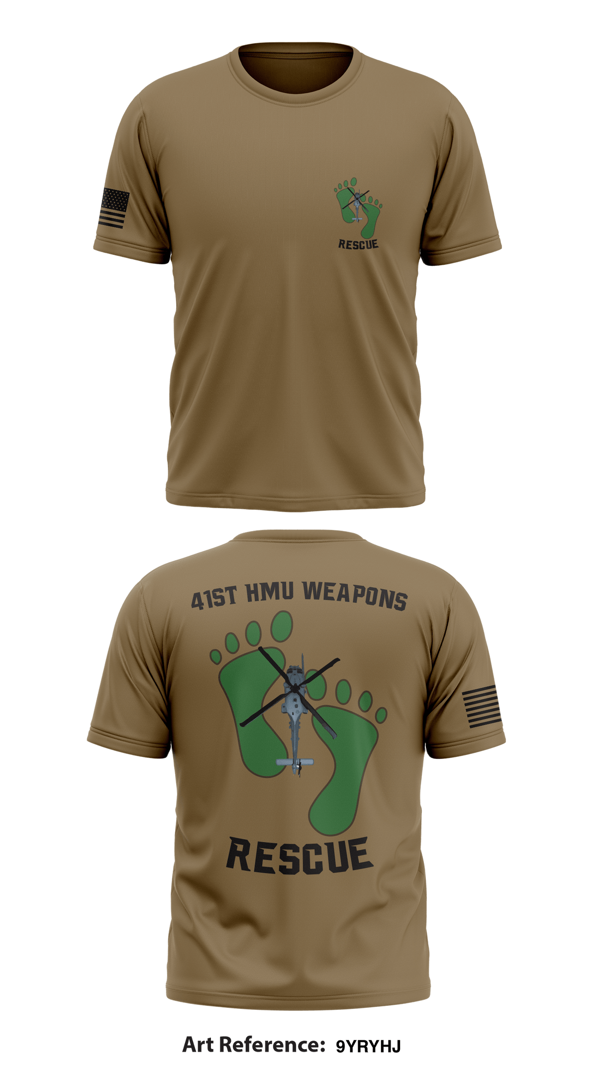 41st HMU Weapons  Store 1 Core Men's SS Performance Tee - 9yRYHj