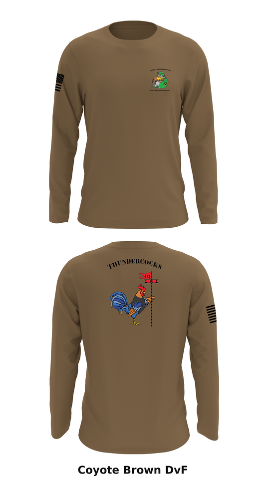 1ST PLATOON IRONHAWK TROOP STORE 1 Core Men's LS Performance Tee - DvF