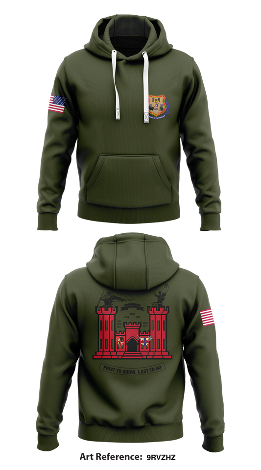 Engineer Platoon Store 1  Core Men's Hooded Performance Sweatshirt - 9RVzhZ