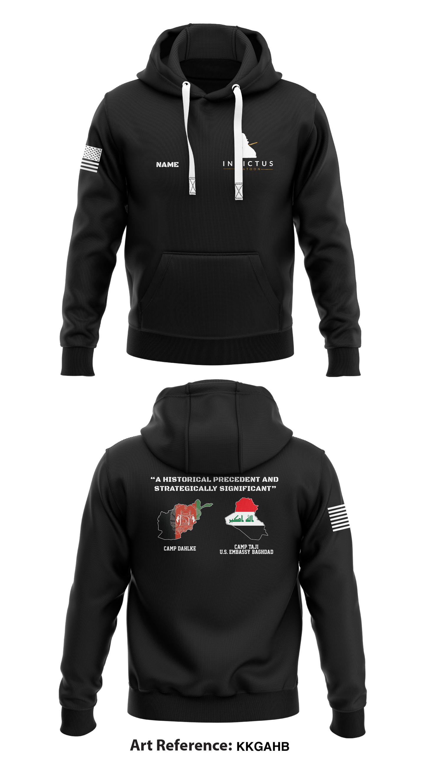 INVICTUS Platoon Store 1  Core Men's Hooded Performance Sweatshirt - KKgAHb