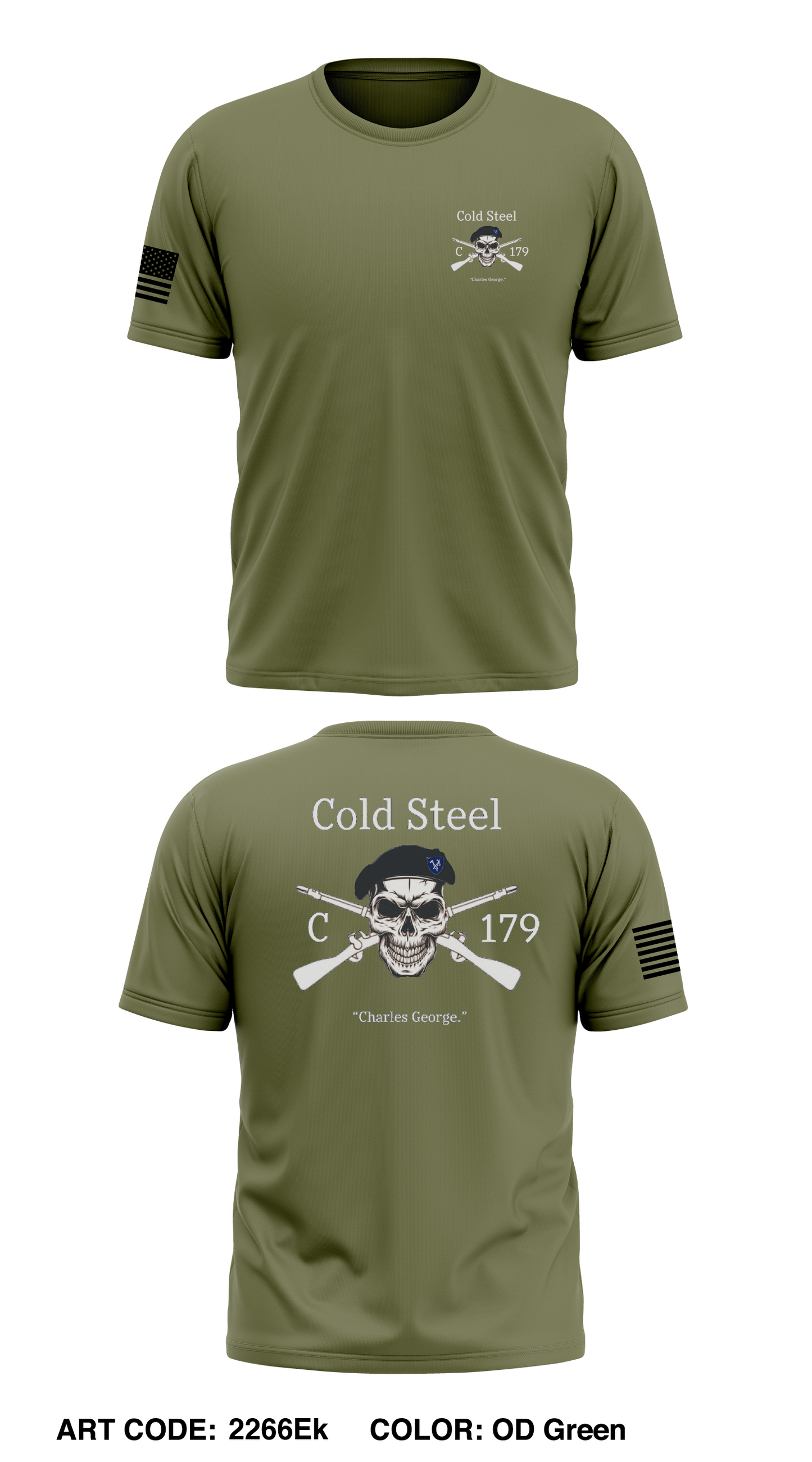 C Co, 1 BN, 179th INF Store 1 Core Men's SS Performance Tee - 2266Ek