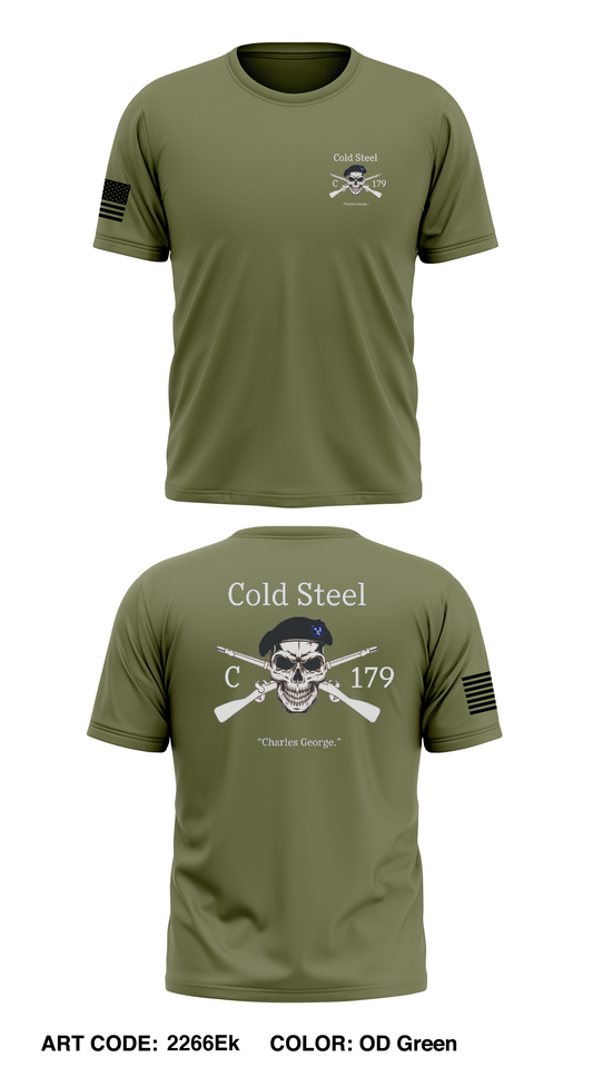C Co, 1 BN, 179th INF Store 1 Core Men's SS Performance Tee - 2266Ek