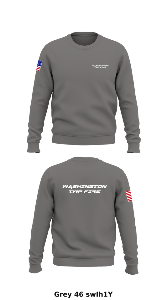 Washington Twp Fire Store 1 Core Men's Crewneck Performance Sweatshirt - swIh1Y