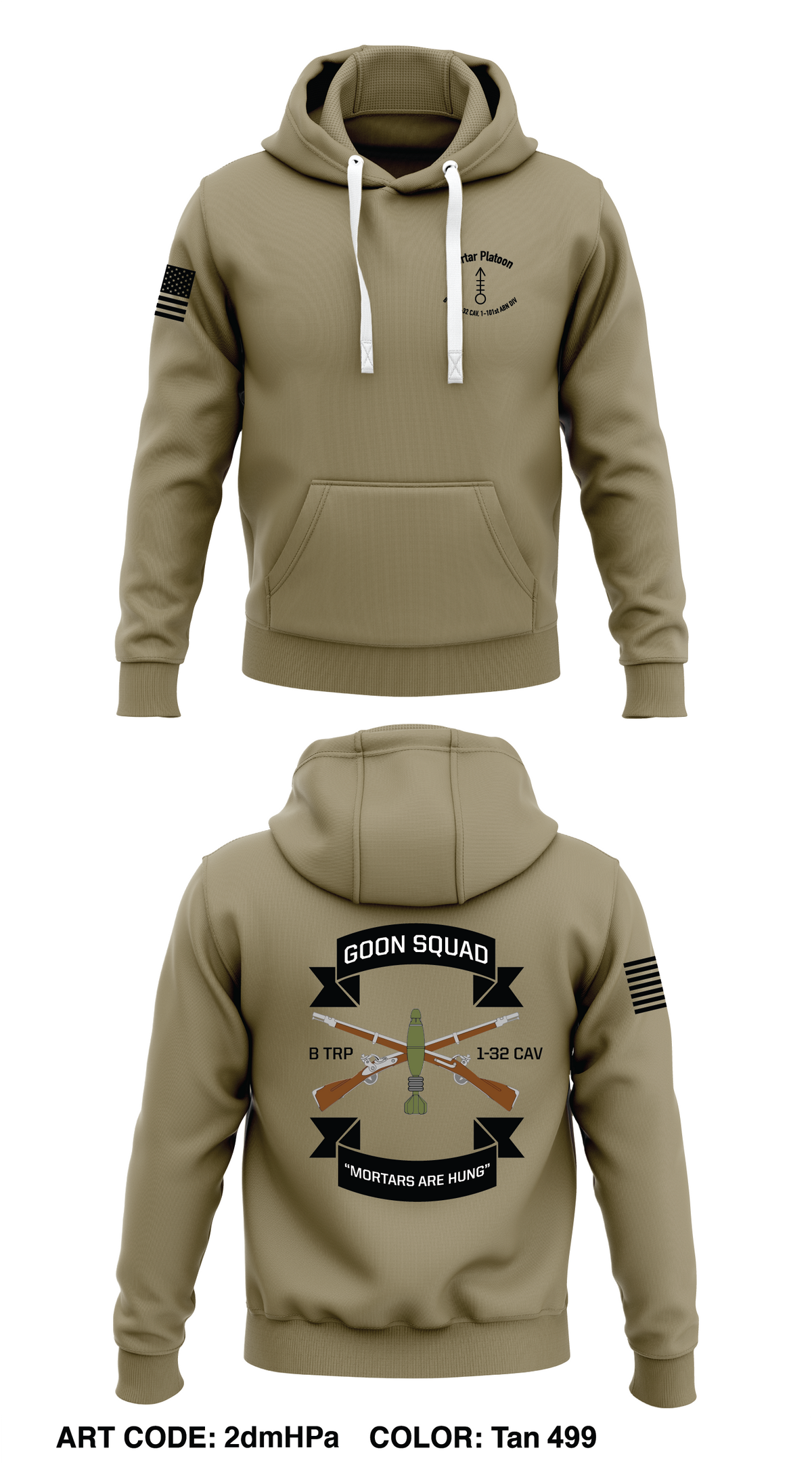 B TRP, 1-32 CAV, 11st ABN DIV Store 1  Core Men's Hooded Performance Sweatshirt - 2dmHPa