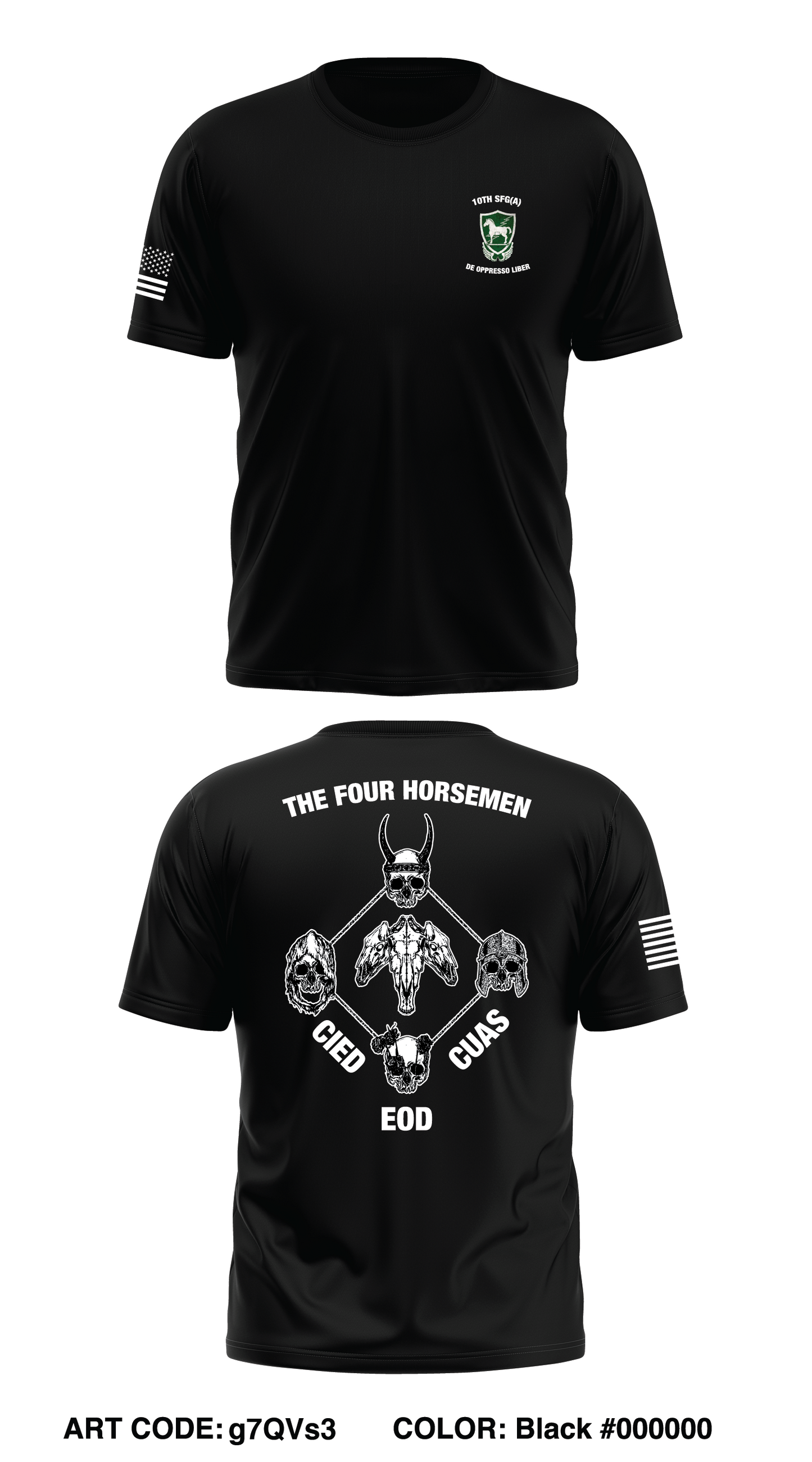 10th SFG(A) EOD Det Store 1 Core Men's SS Performance Tee - g7QVs3