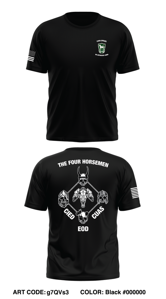 10th SFG(A) EOD Det Store 1 Core Men's SS Performance Tee - g7QVs3