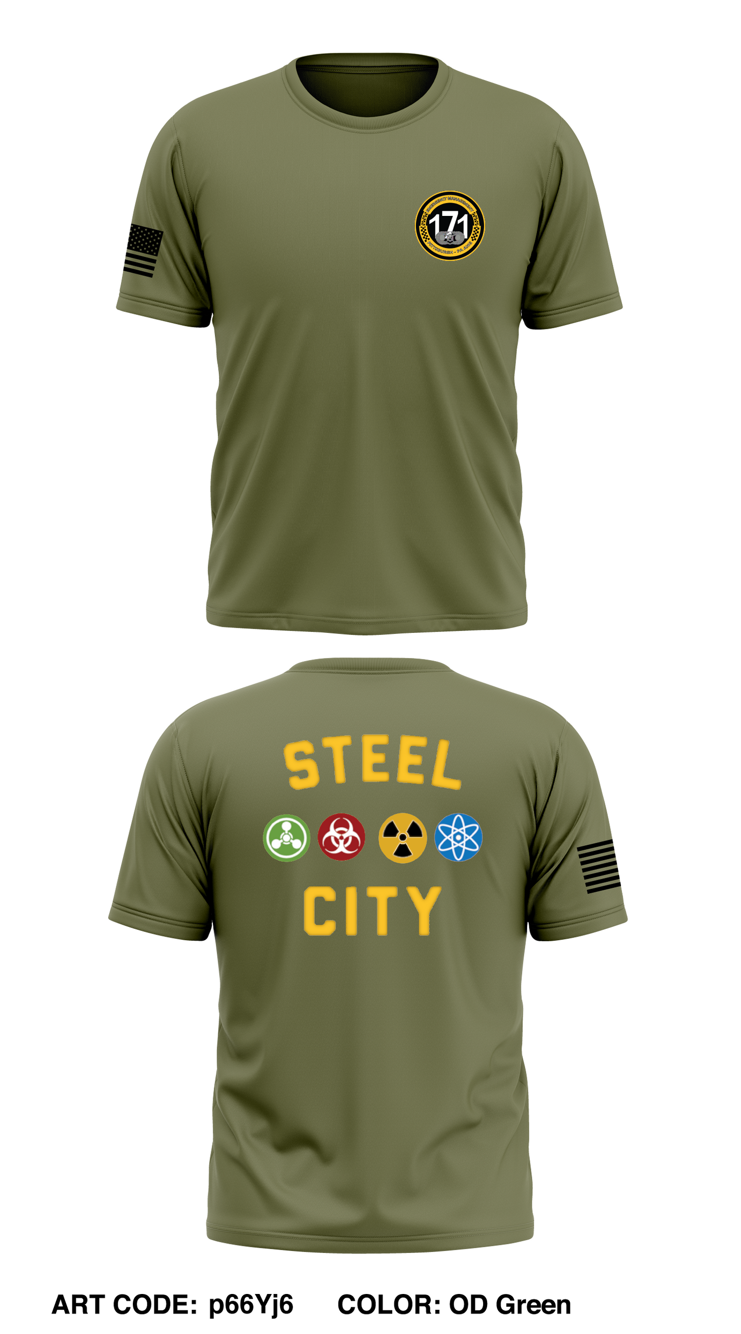 171 CES/CEX Store 1 Core Men's SS Performance Tee - p66Yj6