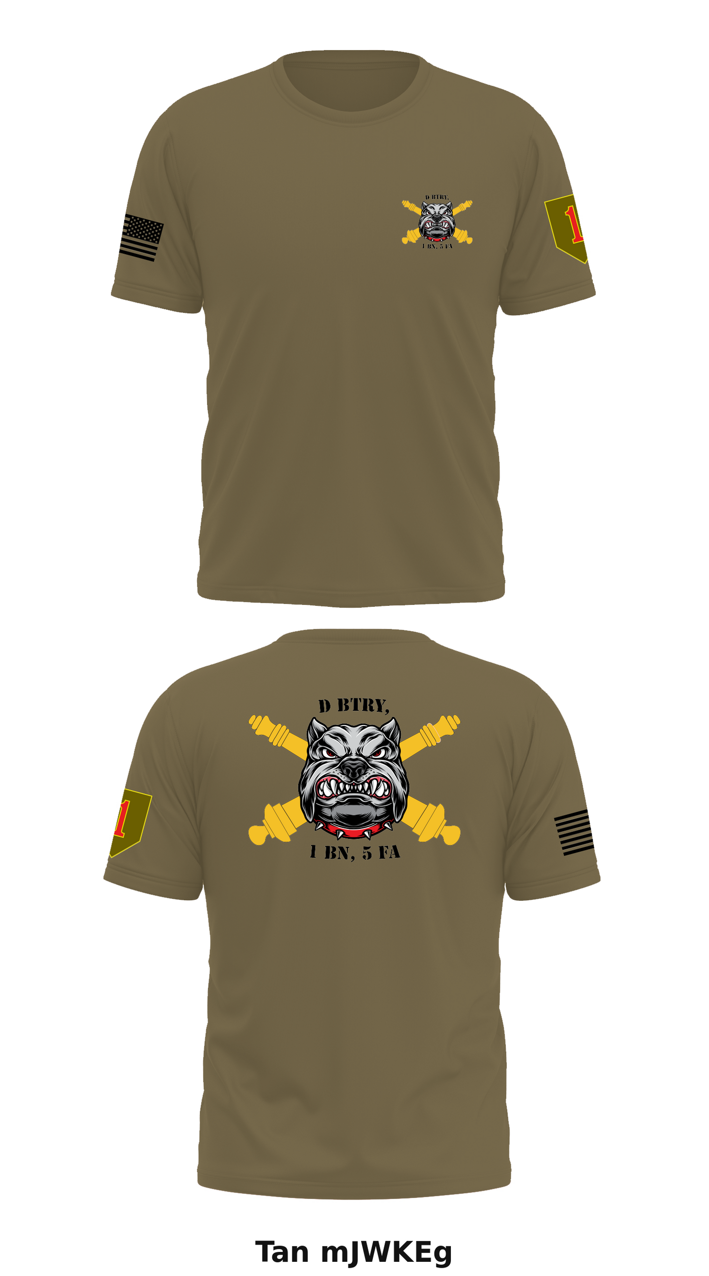 D BTRY, 1 BN, 5 FA Store 1 Core Men's SS Performance Tee - mJWKEg