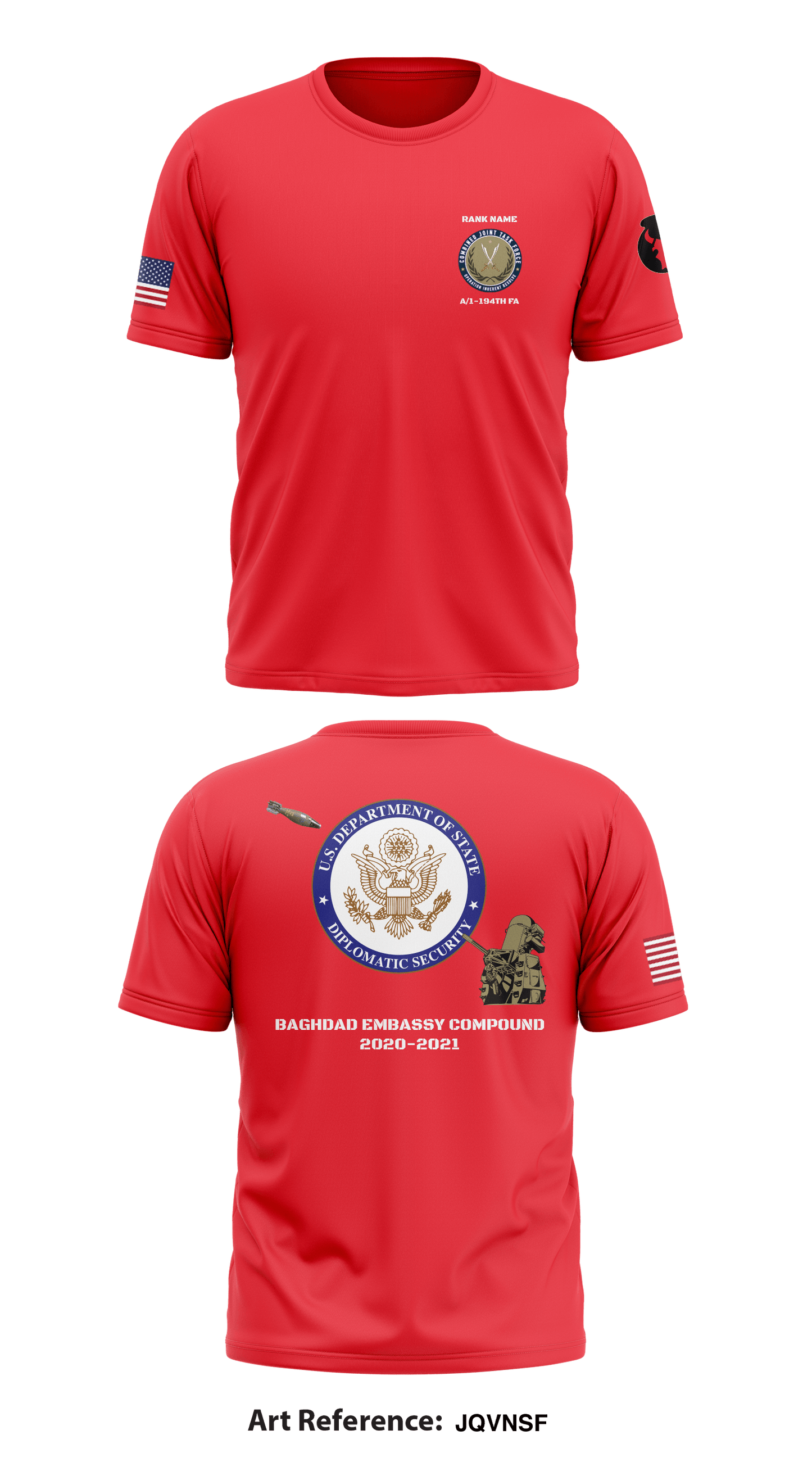Alpha Battery 1-194th FA Store 1 Core Men's SS Performance Tee - JqvnsF