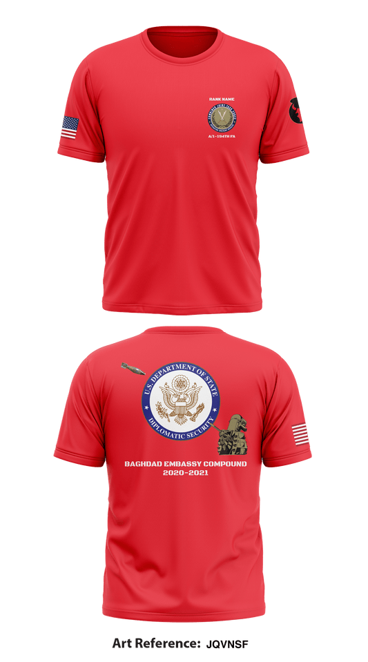 Alpha Battery 1-194th FA Store 1 Core Men's SS Performance Tee - JqvnsF
