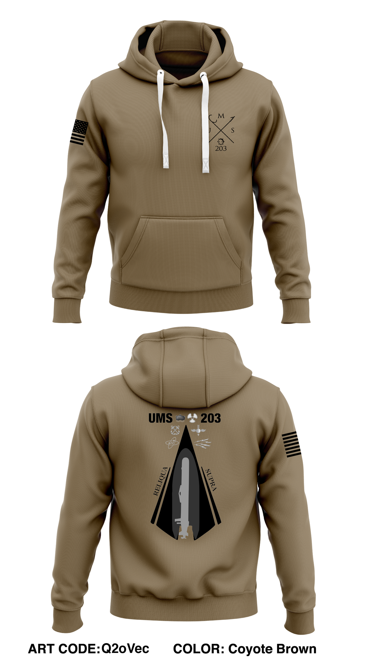 UMS 23 Store 1  Core Men's Hooded Performance Sweatshirt - Q2oVec