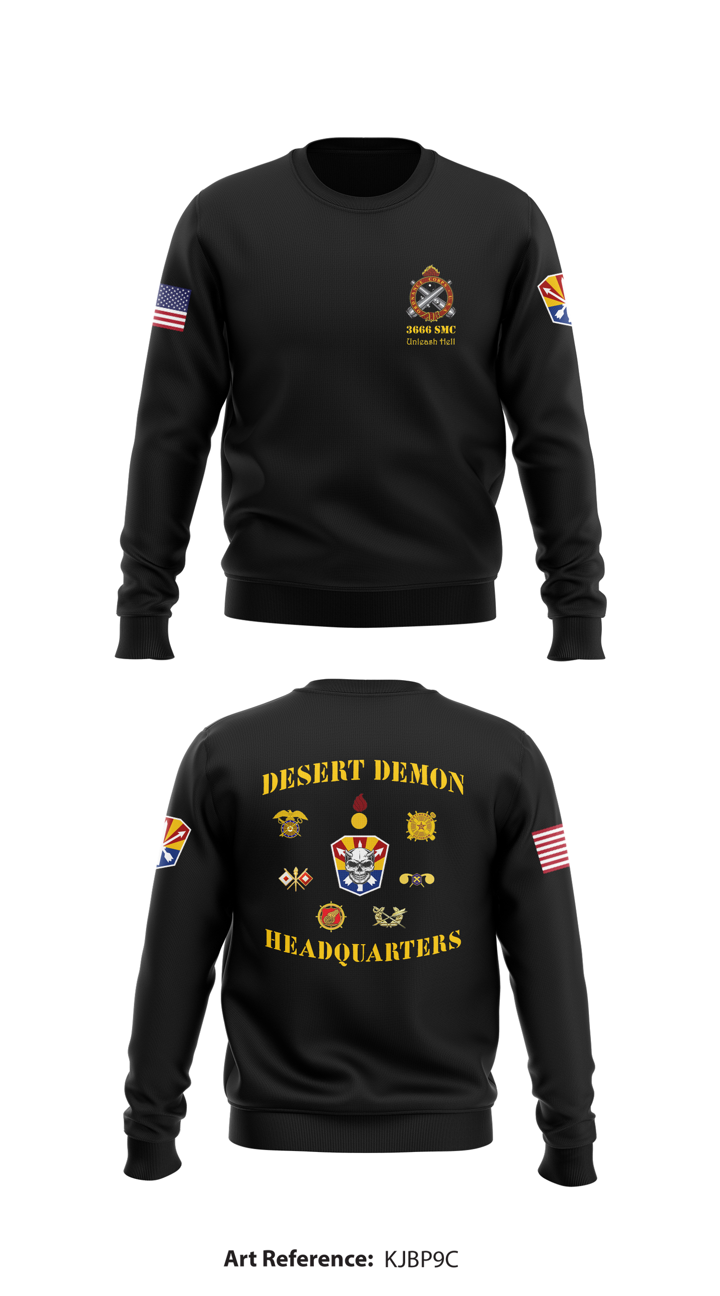 3666th Support Maintenance Company Store 1 Store 2 Core Men's Crewneck Performance Sweatshirt - kJbP9c