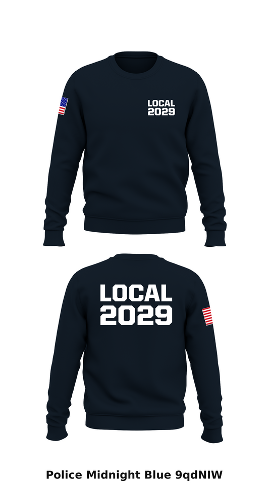 Local 2029 Store 1 Core Men's Crewneck Performance Sweatshirt - 9qdNIW
