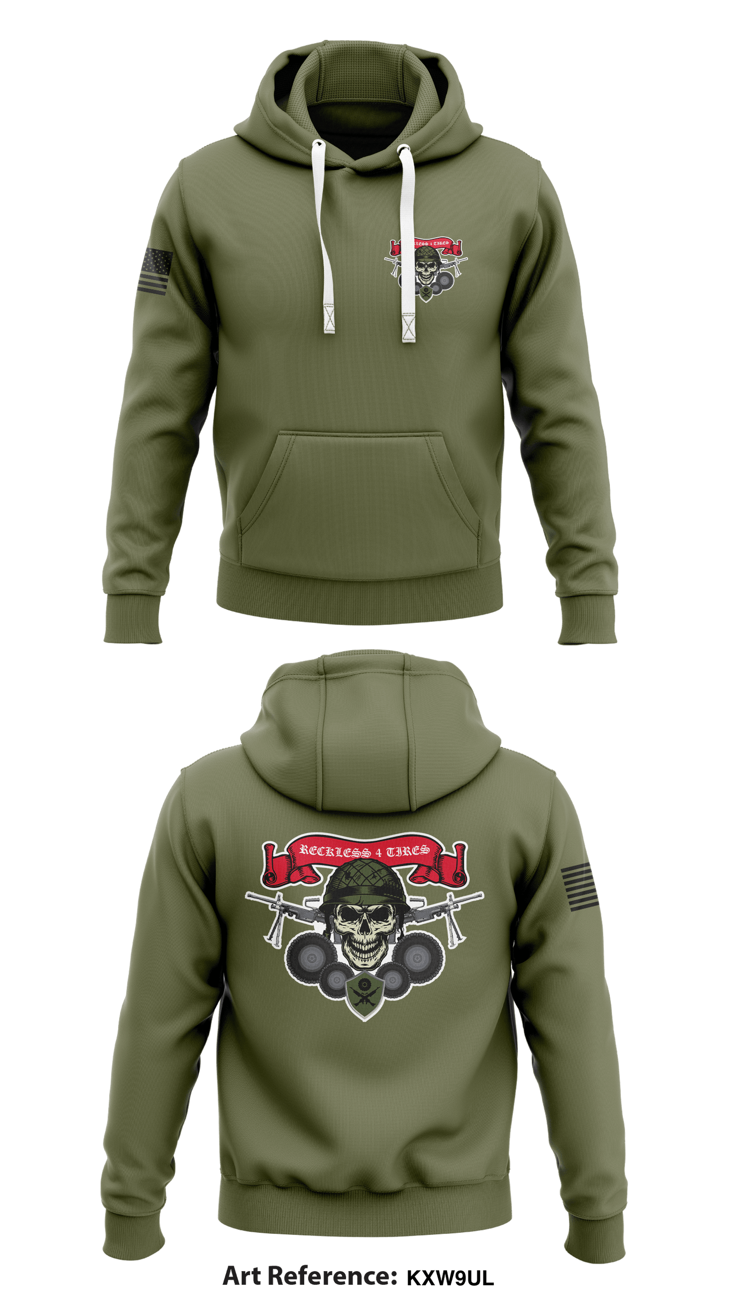 Reckless 4 Tires Store 1  Core Men's Hooded Performance Sweatshirt - kXw9UL