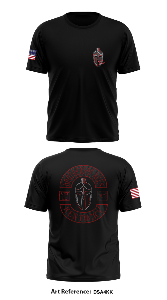 Brothers of Ares VET/LE MC Store 1 Core Men's SS Performance Tee - DSA4kK