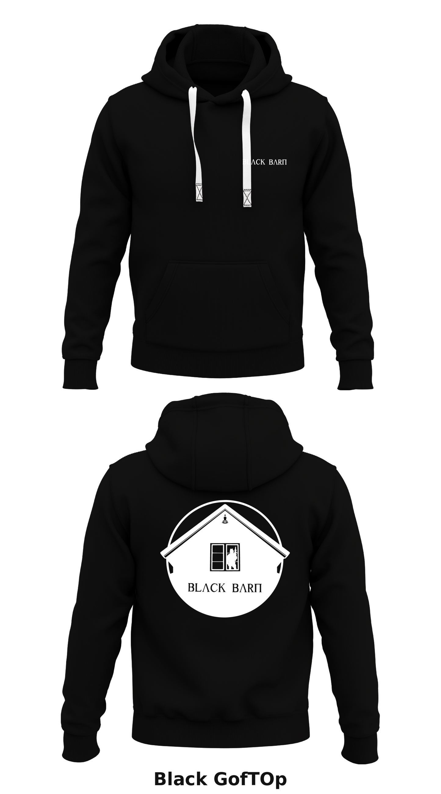 Black barn  Store 1  Core Men's Hooded Performance Sweatshirt - GofTOp