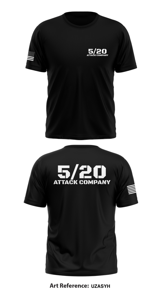 5/20 Attack Company Store 1 Core Men's SS Performance Tee - uzASYH