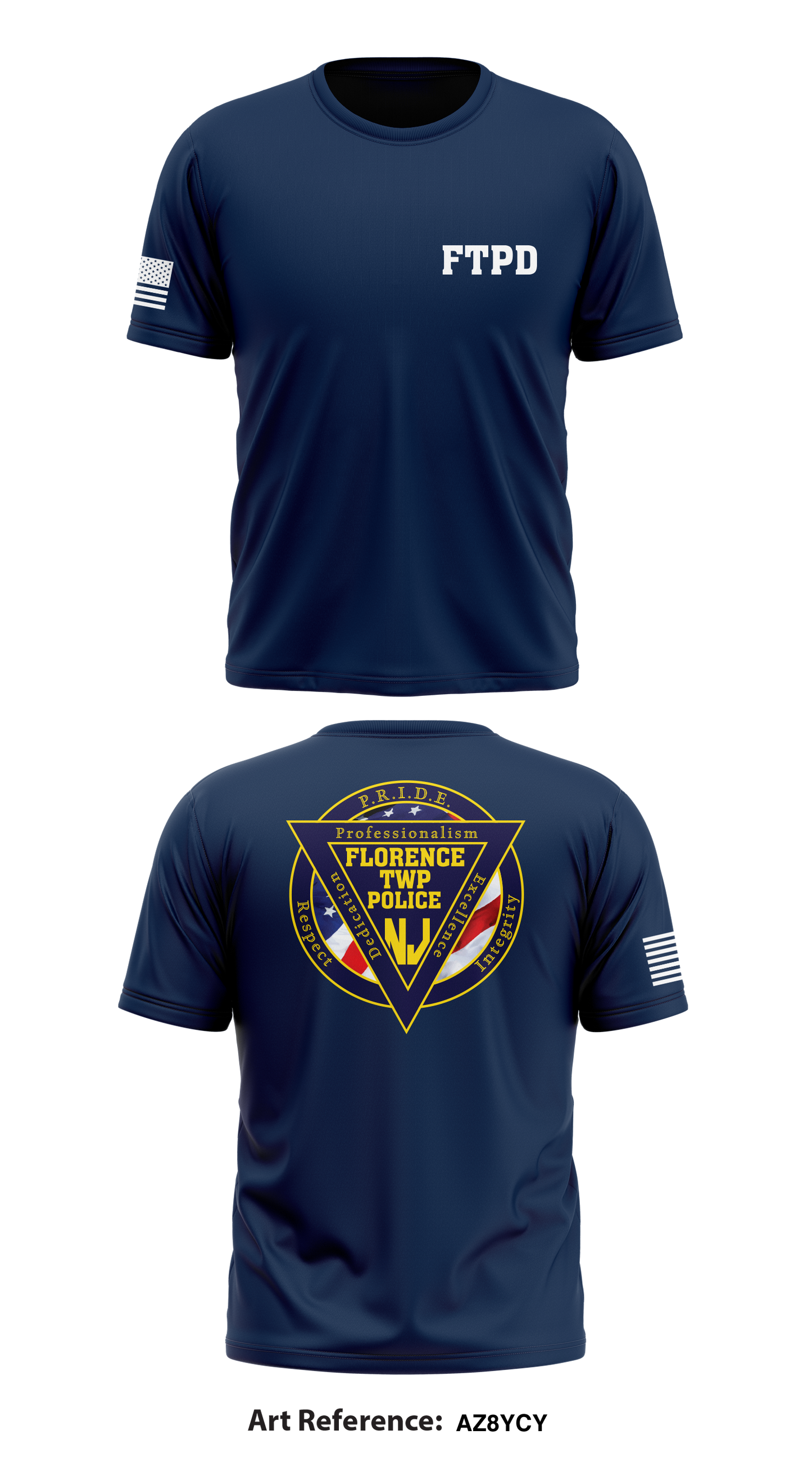 Florence Twp Police Dept Store 1 Core Men's SS Performance Tee - AZ8YCY