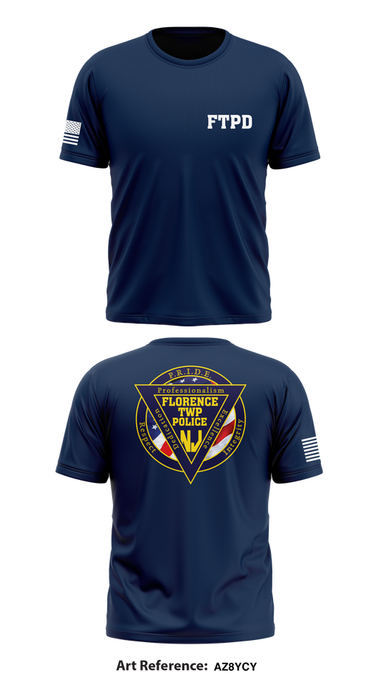 Florence Twp Police Dept Store 1 Core Men's SS Performance Tee - AZ8YCY