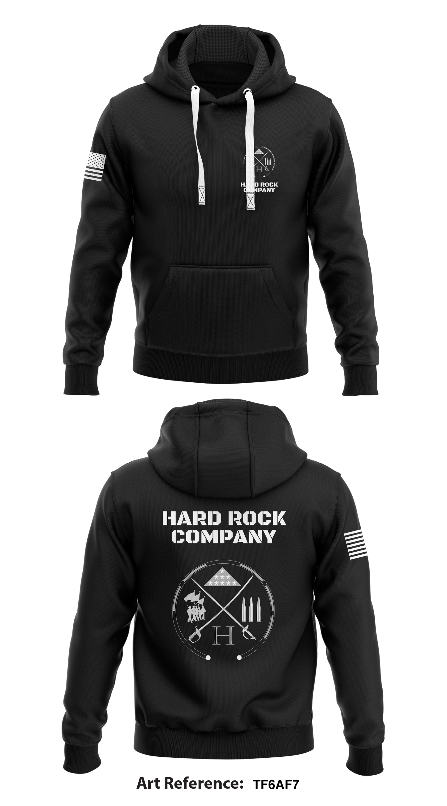 Hard Rock Company Store 1  Core Men's Hooded Performance Sweatshirt - TF6AF7