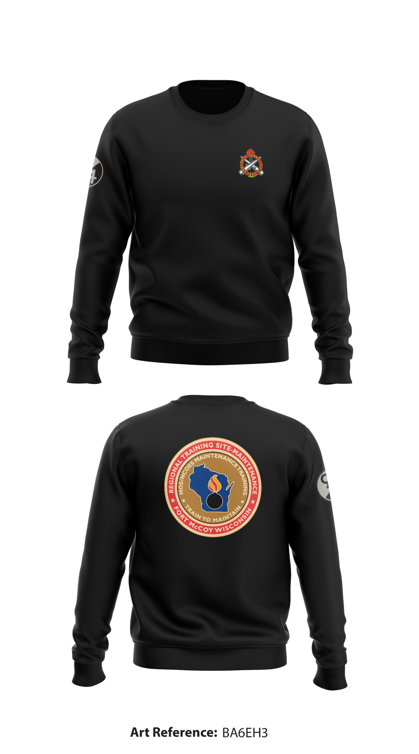 Ft. McCoy RTS-M Store 1 Core Men's Crewneck Performance Sweatshirt - BA6EH3