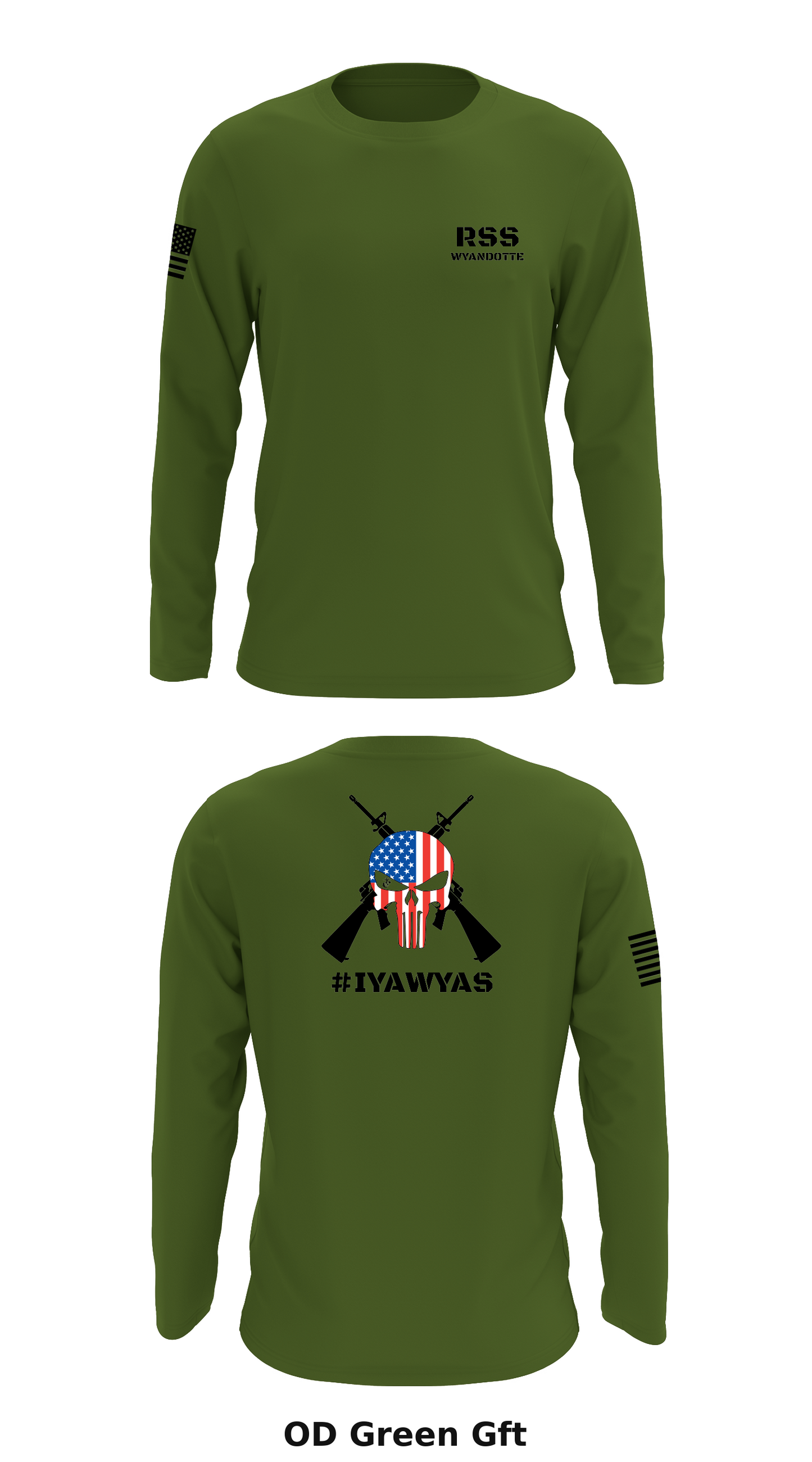 Wyandotte Marines Store 1 Core Men's LS Performance Tee - Gft