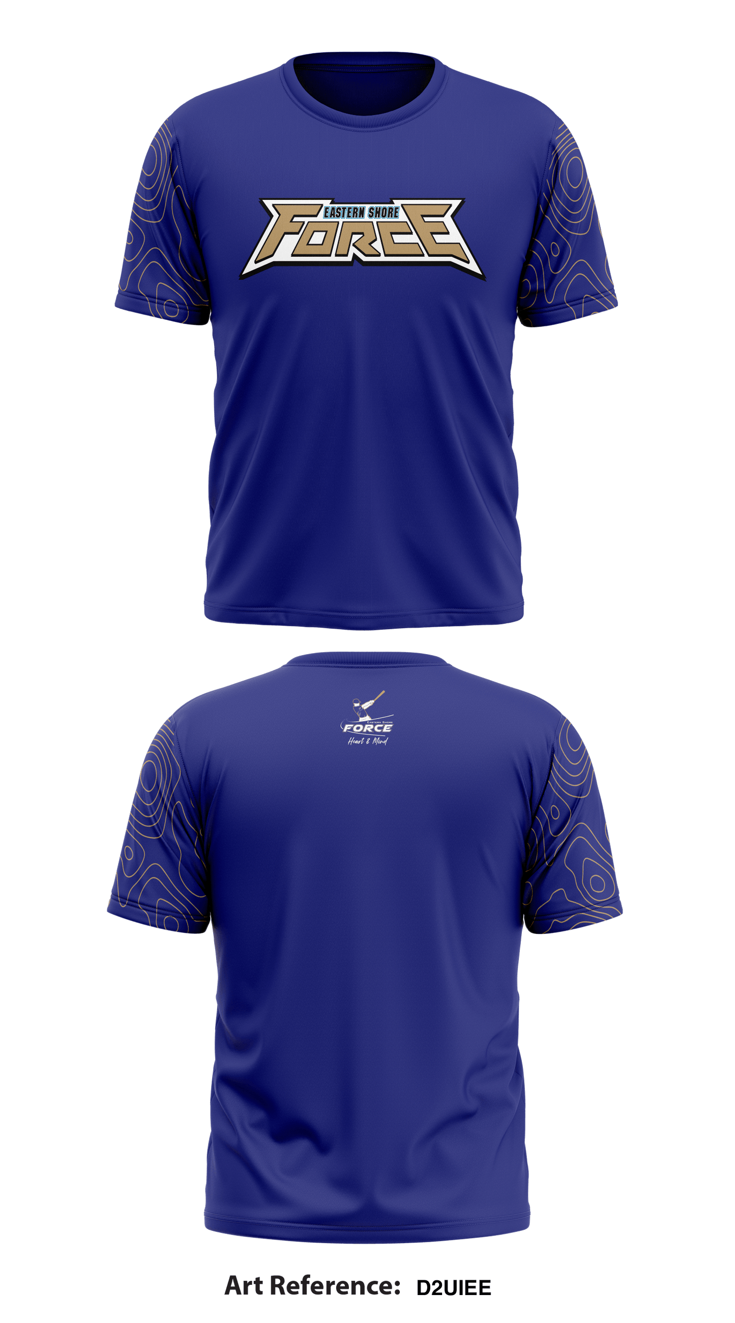 Eastern Shore Force Store 1 Core Men's SS Performance Tee - D2UieE