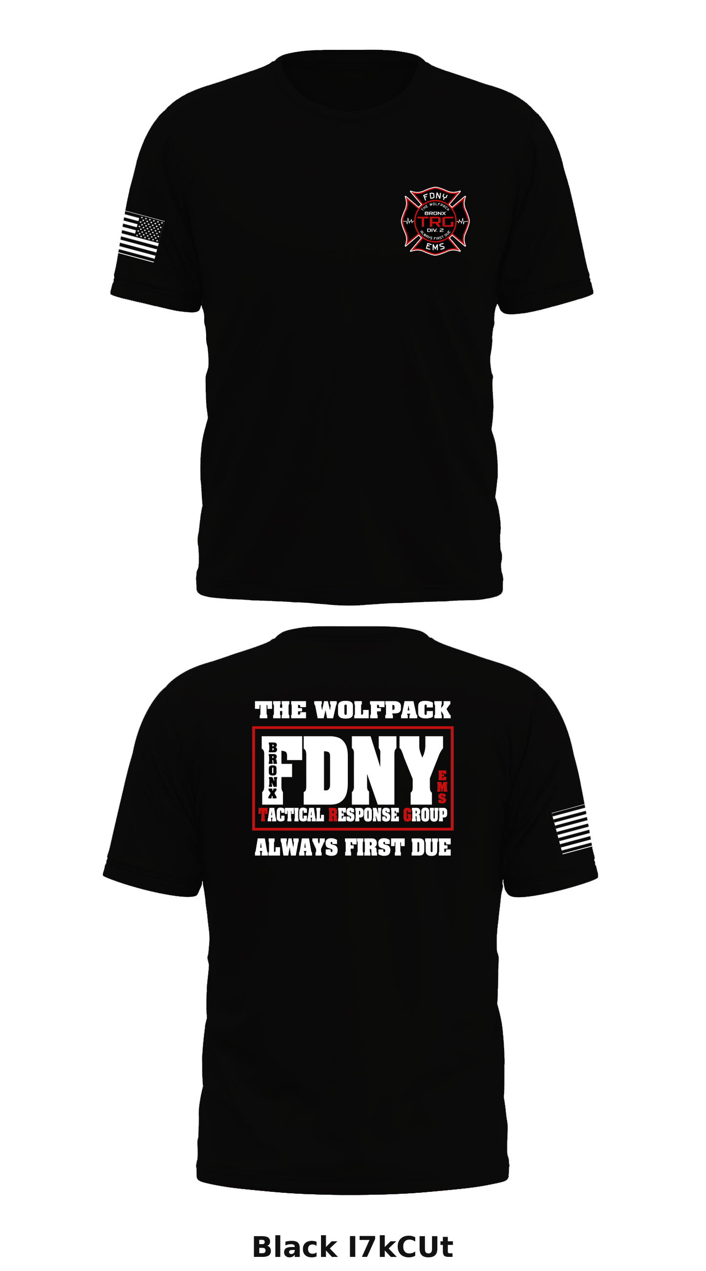 FDNY Bronx Tactical Response Group Store 1 Core Men's SS Performance Tee - I7kCUt