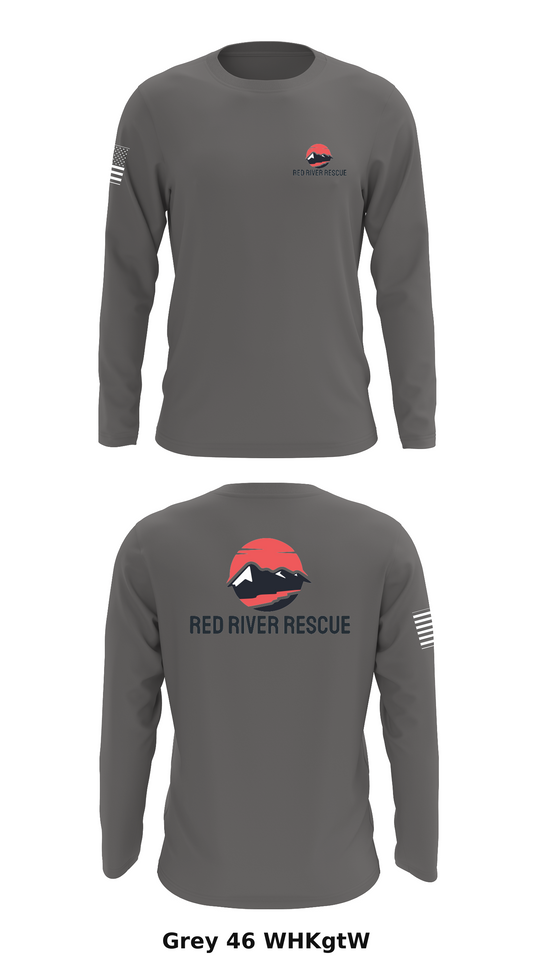 Red River Rescue Store 1 Core Men's LS Performance Tee - WHKgtW