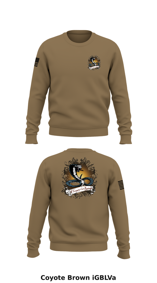 C Co 1 417TH INF REG Store 1 Core Men's Crewneck Performance Sweatshirt - iGBLVa