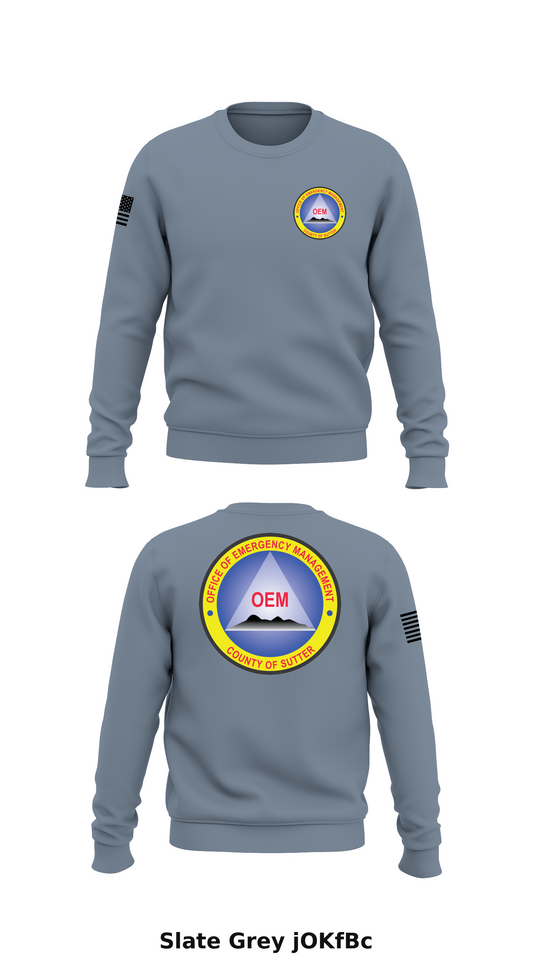 Sutter County OEM Store 1 Core Men's Crewneck Performance Sweatshirt - jOKfBc