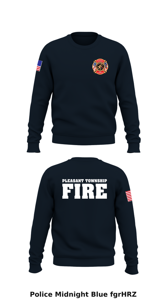 Pleasant Township Fire Department  Store 1 Core Men's Crewneck Performance Sweatshirt - fgrHRZ