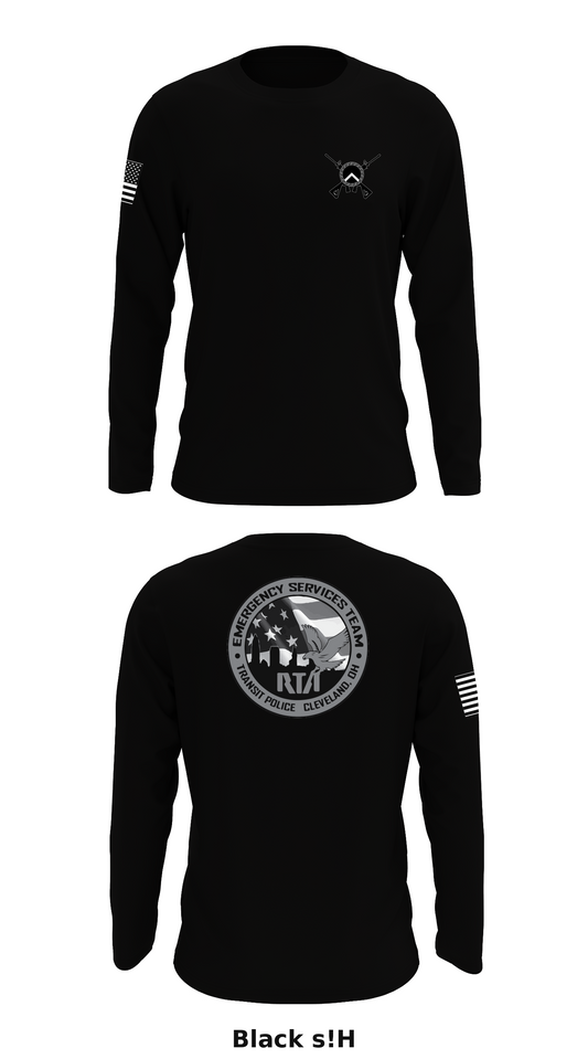 GCRTA Emergency Service Team (EST) Store 1 Core Men's LS Performance Tee - s!H