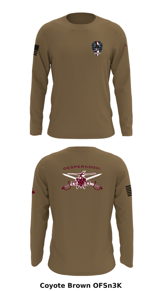 D TRP 2-6 CAV Store 1 Core Men's LS Performance Tee - OFSn3K